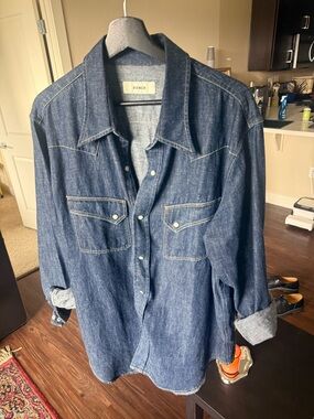 Buck Mason western shirt snap button